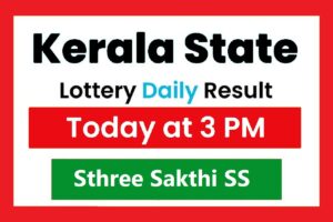 Kerala Lottery Result Today Live Sthree Sakthi