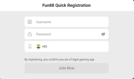 Fun88-registration