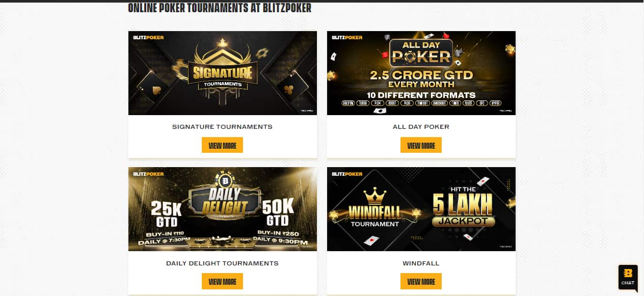 Blitzpoker-tournaments