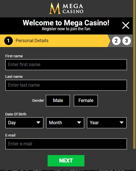 Mega-casino-registration