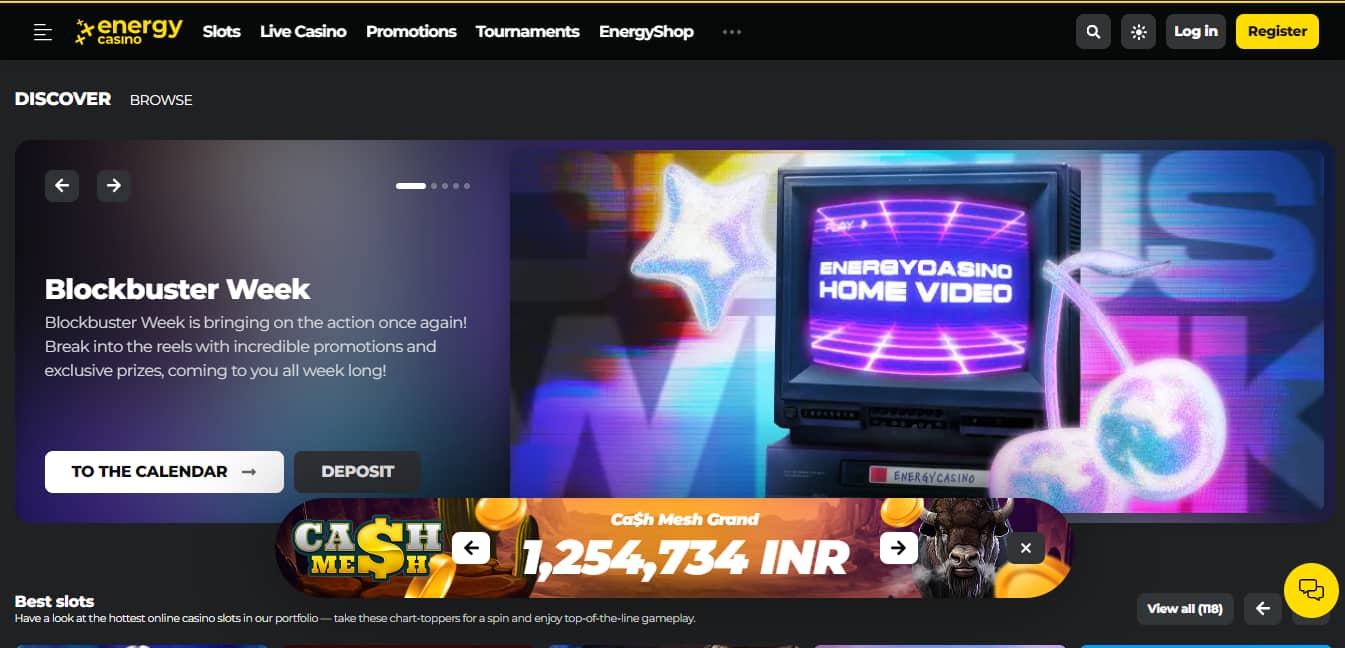 EnergyCasino home