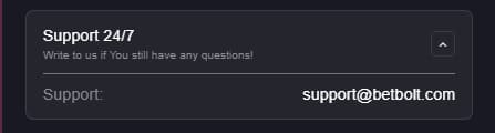 BetBolt Customer Support