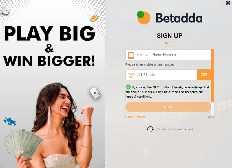 Betadda Registration Process