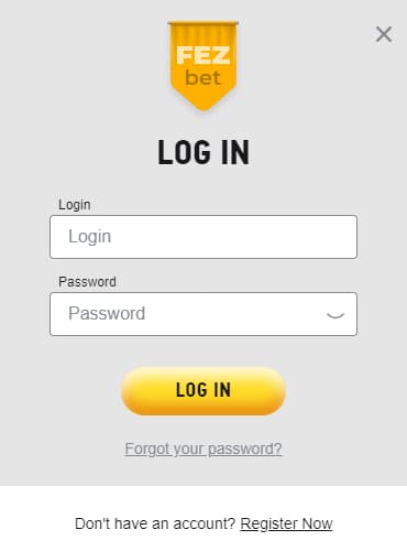 FEZBet Login Process