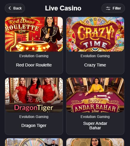 Live Casino Games