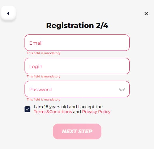 GreatWin Casino Registration Steps