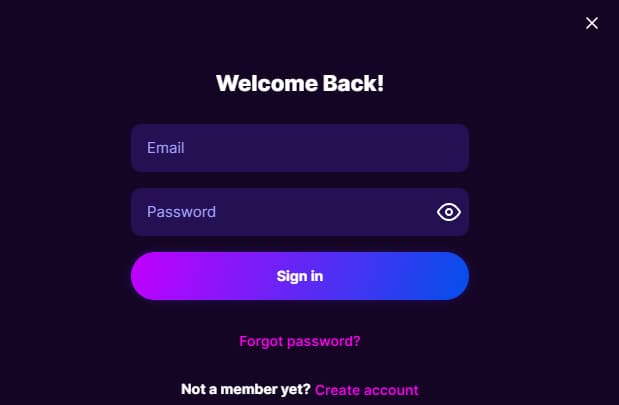 Megarush Login Steps