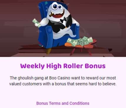 Weekly High Roller Bonus