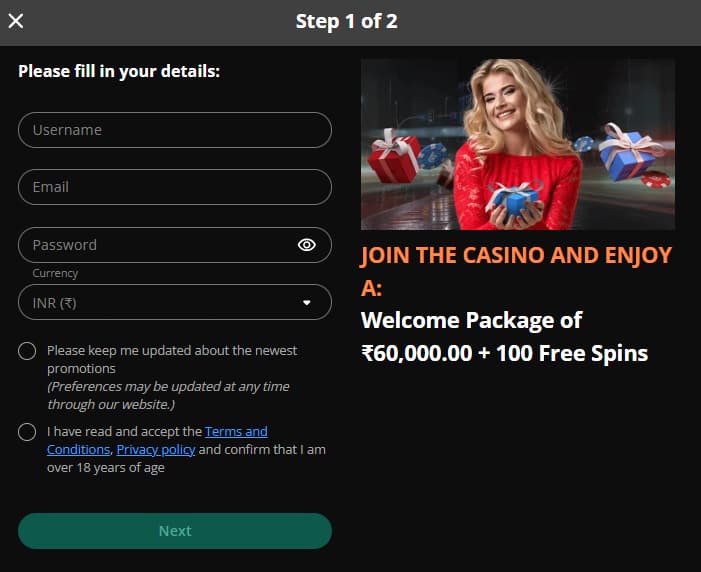 bcasino registartion