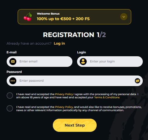 Boomerang Registration Steps