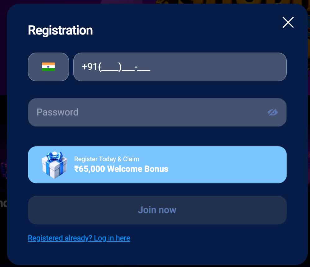 JeetKhel registration page